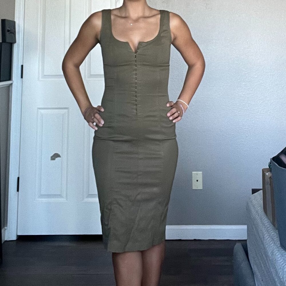 Plein Sud Green Fitted Dress